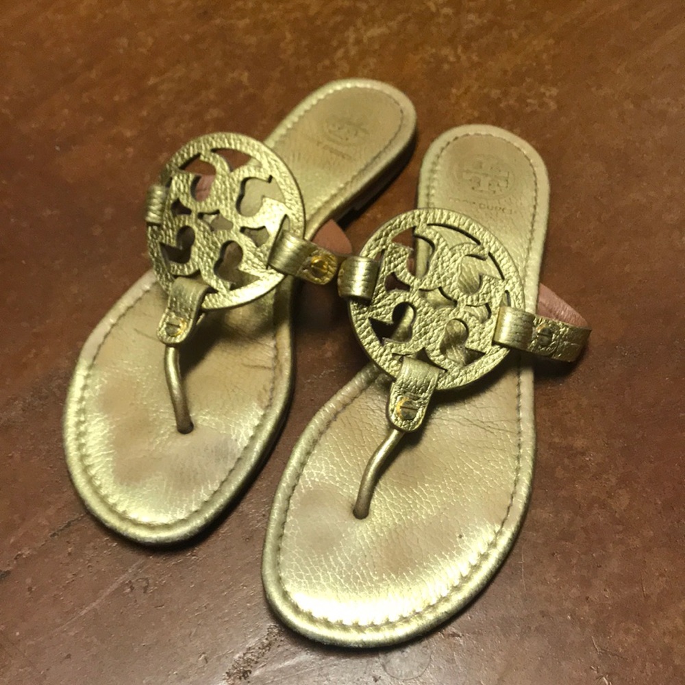 Gold, Tory Burch Miller sandal
